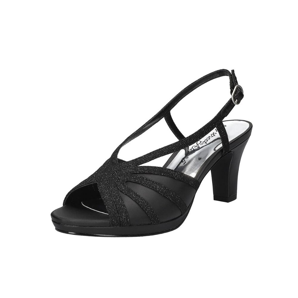 NiB Easy Street Women's Starlight Pump Evening Heels Black Size 9 M $70 RY1284
